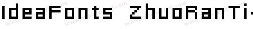 IdeaFonts ZhuoRanTi字体转换